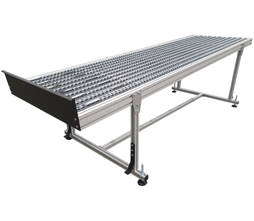 Zwaartekracht rollenbaan RC50G met rollenrails