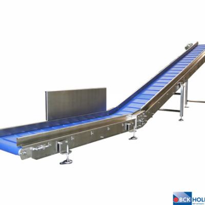 Rvs Kniktransporteur Met Vaste Zijgeleiding