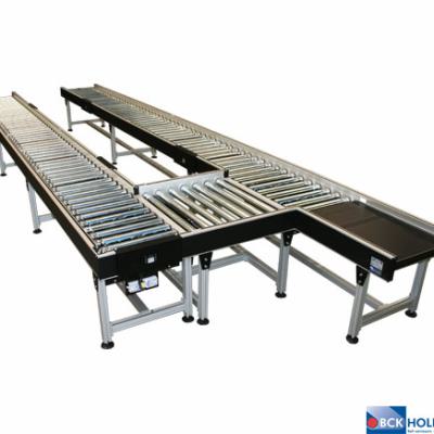 234962 Aangedreven Rollenbaan Systeem Met Overzetter