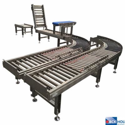 256640 aangedreven rollenbaansysteem met opklapsectie