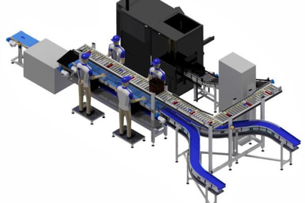 9. BCK In-/ ompaklijn voor efficiënt inpakken in een compacte ruimte