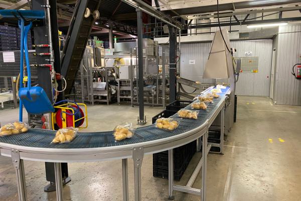 Disposal of packaged potatoes