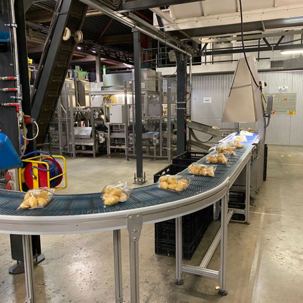 Disposal of packaged potatoes