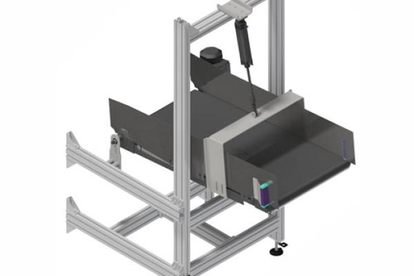 21. Klapsectie met bandtransporteur