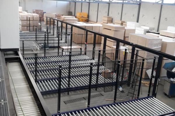 Palletbanen bij deurenproducent