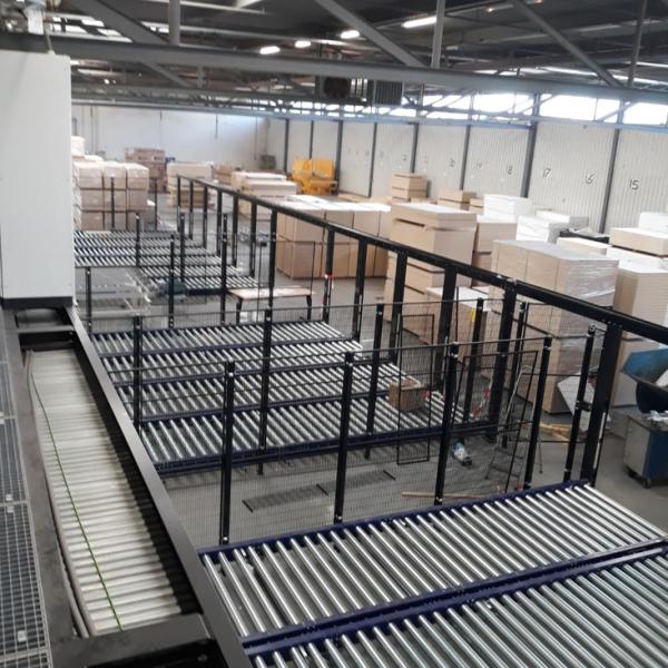 Palletbanen bij deurenproducent