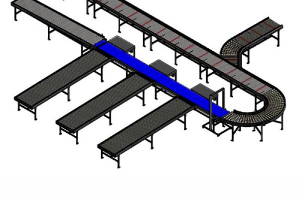 Product sorting with rollertop mattop conveyor