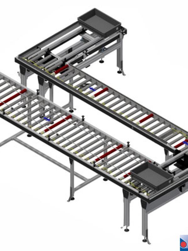9. Transfer unit with pneumatic lifting system