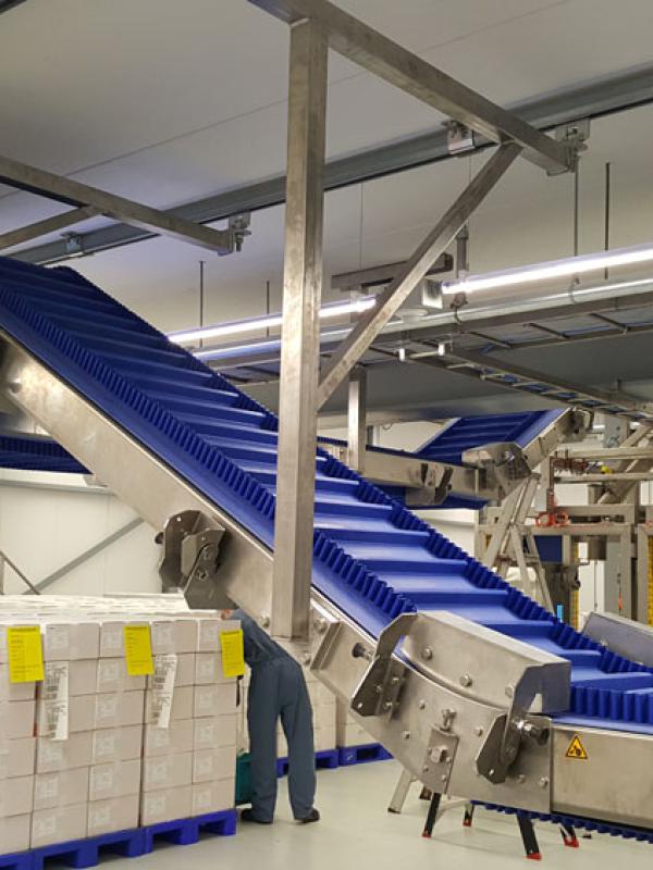 Transport van chocolade producten